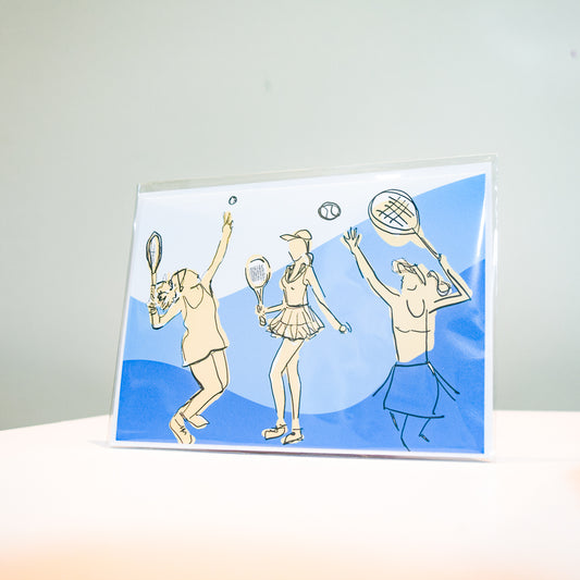 Tennis Trio Greeting Card